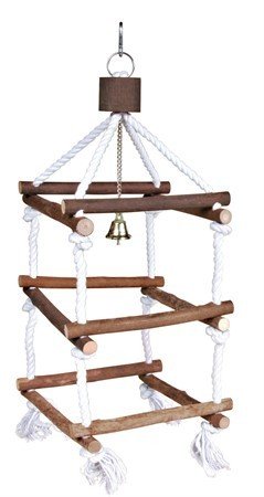 E-shop Trixie Rope ladder tower, bark wood, 51 cm