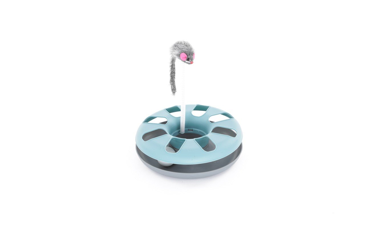 E-shop Trixie Crazy Circle with plush mouse, plastic, ř 24 × 29 cm