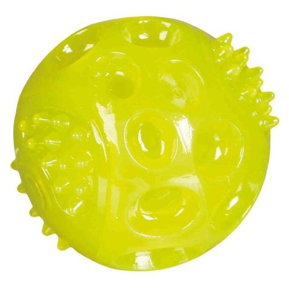 Trixie Flashing ball, soundless, floatable, TPR, ř 6 cm