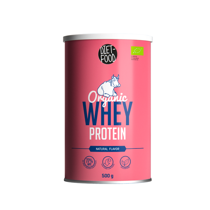 E-shop Organic Whey Protein 500 g - Diet Food, prírodná chuť