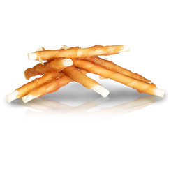 Maškrta pre psy KID DOG Kuracie mäso na byvolej tyčinke 500g