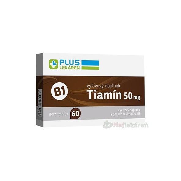 PLUS LEKÁREŇ Tiamín 50 mg (vitamín B1) 60ks