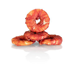 Maškrta pre psy KID DOG Kačacie na byvolom krúžku 4ks