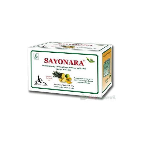SAYONARA čierny čaj, 20x1,5g