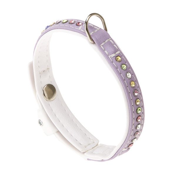 Ferplast LUX C12/22 COLLAR PURPLE-WHITE