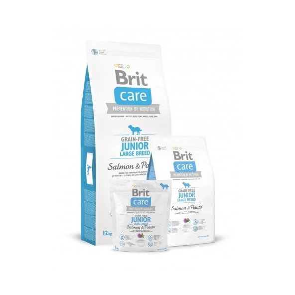 BRIT Care Brit Care GF Junior Large  Salm/Potat 12 (bledomodrá)DOPREDAJ