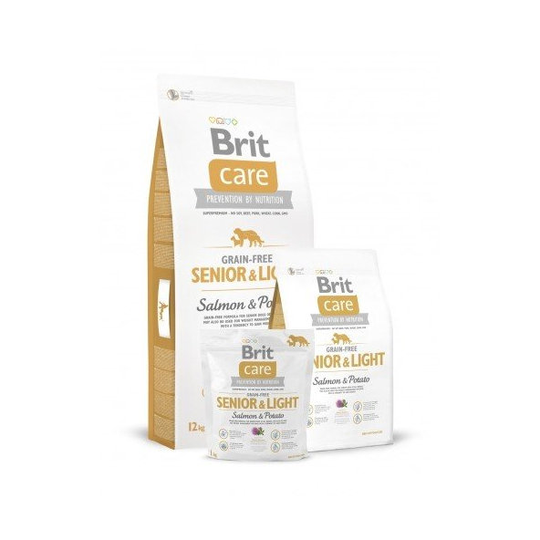 BRIT Care Brit Care GF Sen/Light Salmon & Potato 12kg (okerová)
