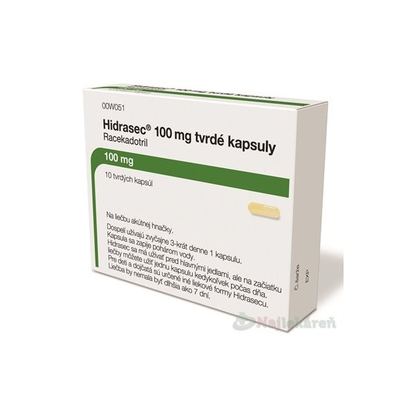 Hidrasec proti hnačke 100 mg 10 kapsúl