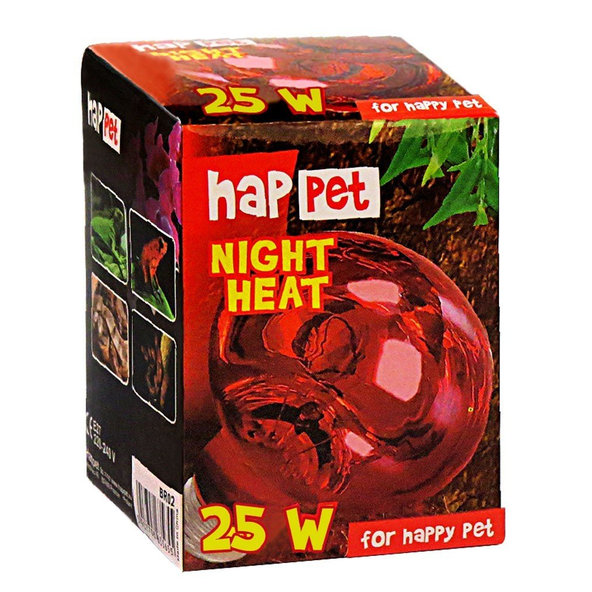 Happet NIGHT HEAT UVA nočná žiarovka do terária 25W
