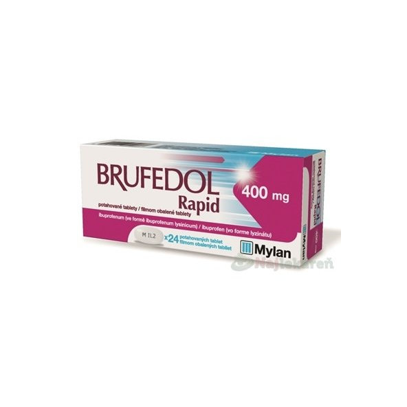 Brufedol Rapid 400 mg na bolesť a horúčku 24 tbl