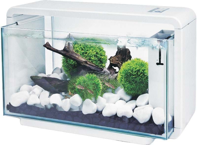 E-shop Happet akvárium E25 s LED osvetlením a vnútorným filtrom, 25 litrov