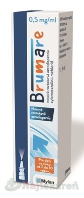 E-shop Brumare 0,5 mg/ml nosová roztoková aerodisperzia 10 ml