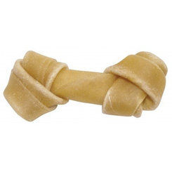 Zuvacie kosti NATUR.Uzol z byvolej kože 16cm