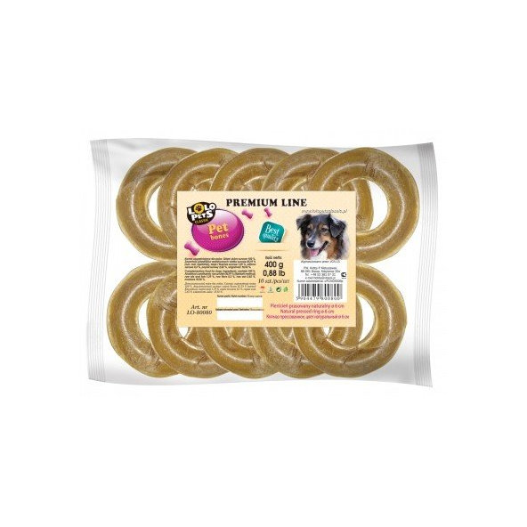 Zuvacie kosti NATUR.kruh z byvolej kože 6cm