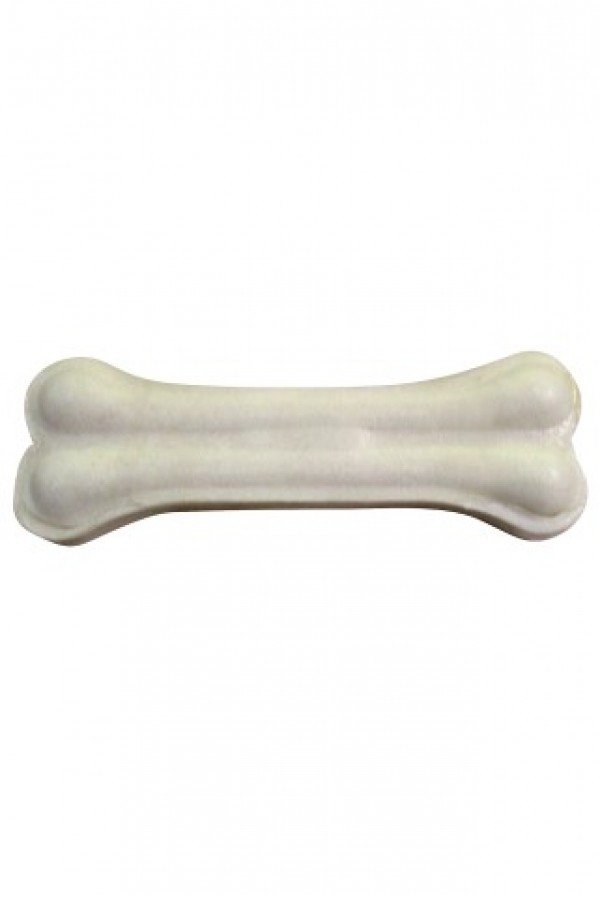 Zuvacie kosti BIELA.Kost z byvolej kože 21cm