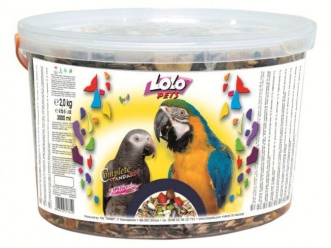 E-shop LOLOPETS LO Velký papagáj 3l vedro základné krmi