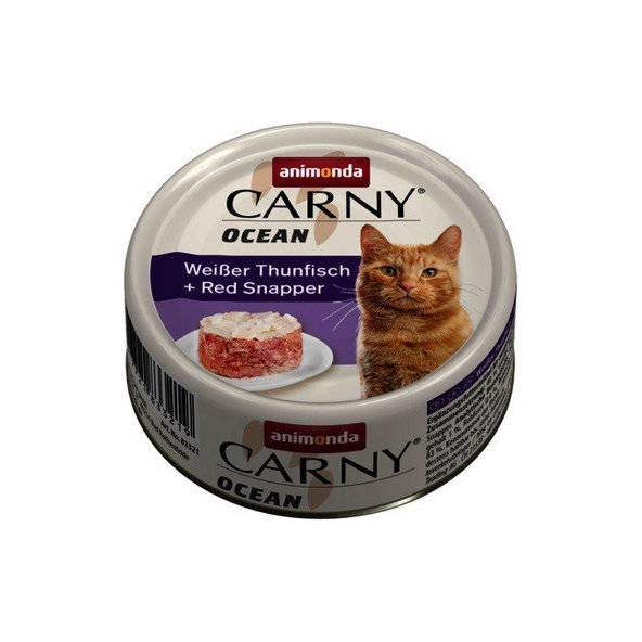 Konz.CARNY OCEAN 80g - tuniak + chnapal cervený