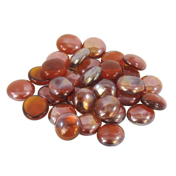 Happet Sklenené ploskáče jantarové - dekorácia do akvária