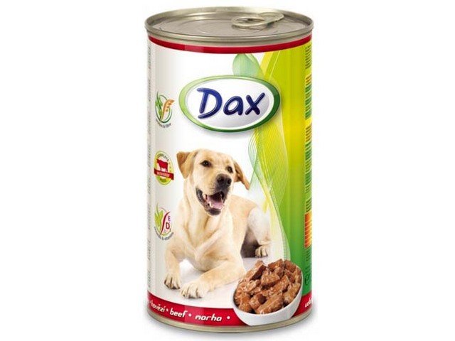 E-shop DAX DAX - hovädzie - kúsky pre psa 1240g