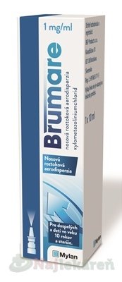 E-shop Brumare 1 mg/ml nosová roztoková aerodisperzia 10 ml