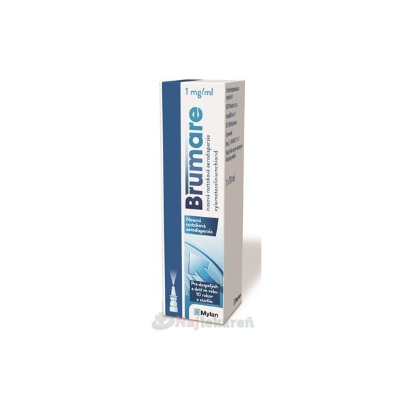 Brumare 1 mg/ml nosová roztoková aerodisperzia 10 ml