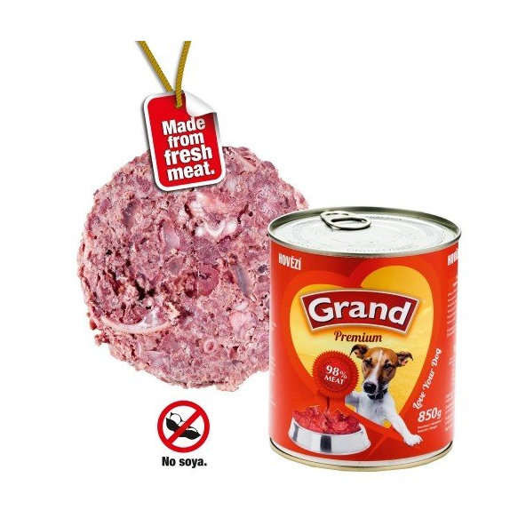Grand - konzervy GRAND PREMIUM adult hovadzie 850g