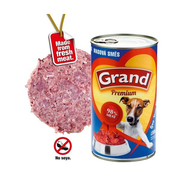 Grand - konzervy GRAND PREMIUM adult masovy mix 1300g