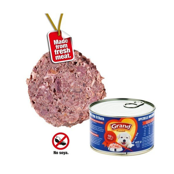 Grand - konzervy GRAND PREMIUM puppies masovy mix 405g