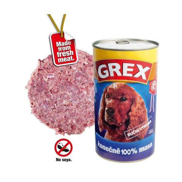 Grand - konzervy GRAND GREX adult masovy mix 1280g