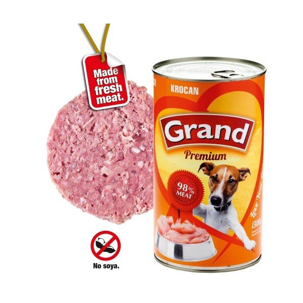 Grand - konzervy GRAND PREMIUM adult morka 1300g