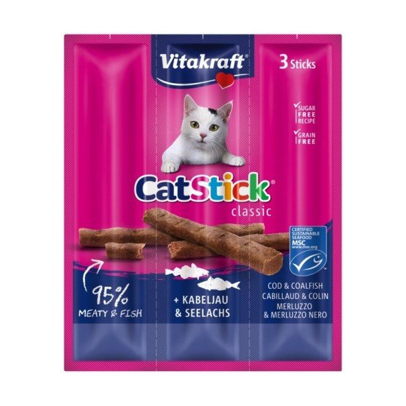 Vitakraft VK Cat stick min.cod+tuna 3ks/20