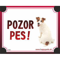 HP product for Happy Pets Tabulka POZOR PES  - jack russel