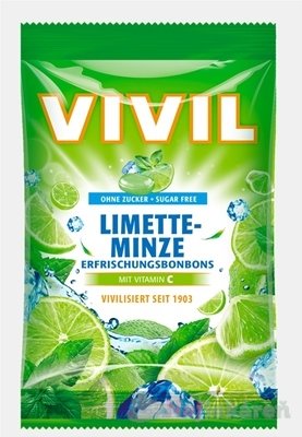 E-shop VIVIL BONBONS LIMETTE-MINZE limetka-pepermint s vitamin C 80 g