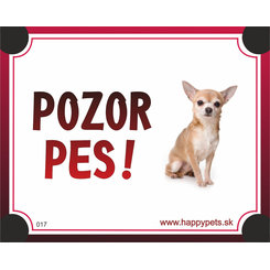 HP product for Happy Pets Tabulka POZOR PES  - civava
