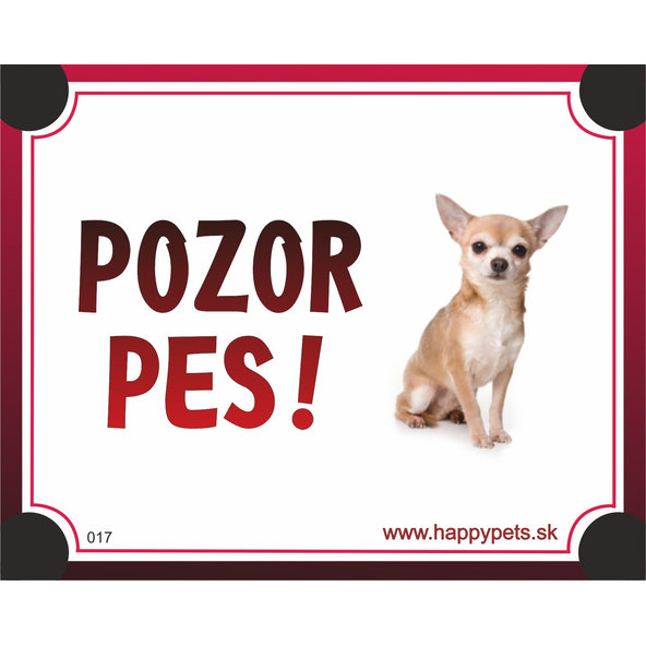 HP product for Happy Pets Tabulka POZOR PES  - civava