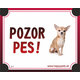 HP product for Happy Pets Tabulka POZOR PES  - civava