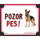 HP product for Happy Pets Tabulka POZOR PES  - nemecky ovciak