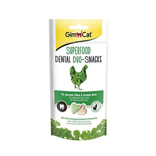 Gimpet GIMCAT DUO-SNACKS Dental kura+petr. 40g