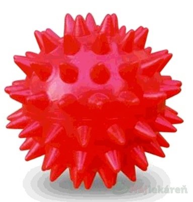 E-shop GYMY MASÁŽNA LOPTIČKA - ježko červená, priemer 5cm, 1ks