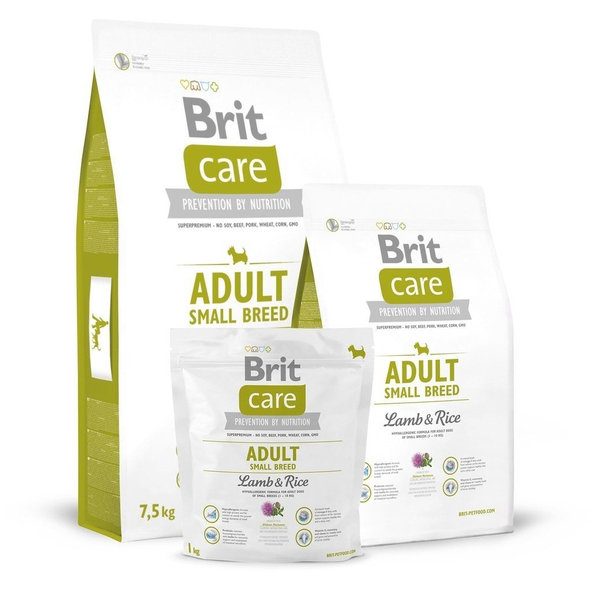 BRIT Care Brit Care Adult Small  Lamb & Rice 3 kg (hrášková)