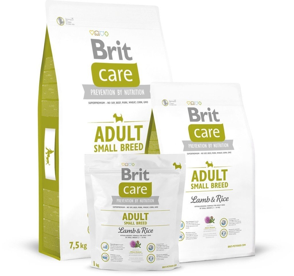 E-shop BRIT Care Brit Care Adult Small Lamb & Rice 7,5kg (hrášková)
