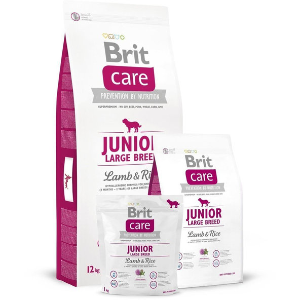 BRIT Care Brit Care Junior Large  Lamb & Rice 12kg (cyklamenová)