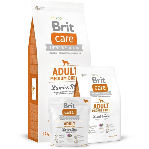 BRIT Care Brit Care Adult Medium  Lamb & Rice 1 kg (oranžová)