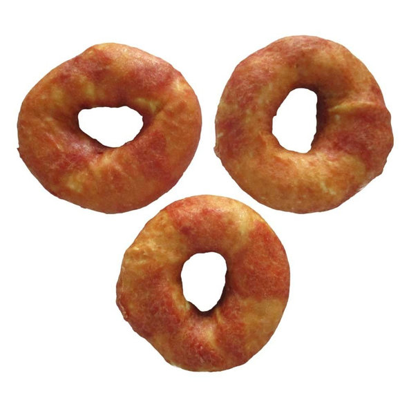 Happet - masove pamlsky Byvolie kruhy s kacacím 4ks 400g