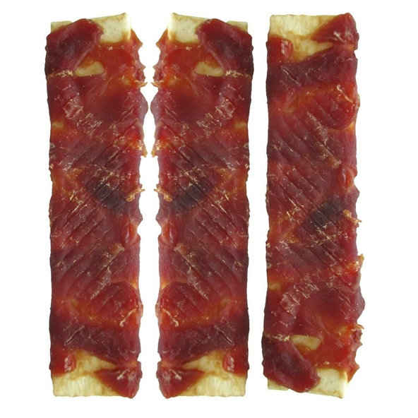 Happet - masove pamlsky Byvolie pásiky obtocené kacacím 500g