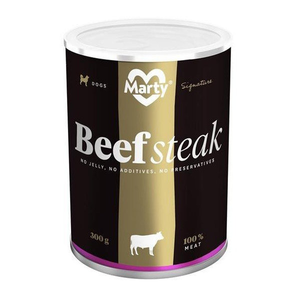 MARTY Signature Konzerva MARTY Signature dogs steak hovädzie 300g