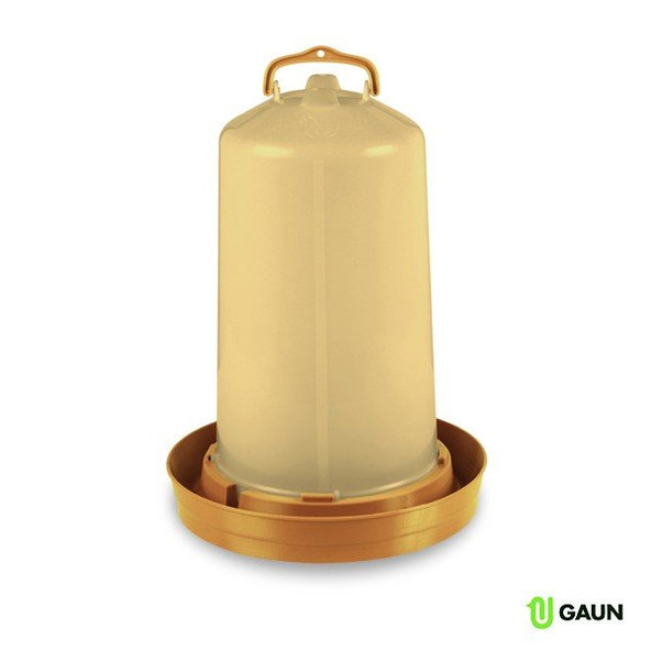 GAUN PREMIUM Napájacka pre hydinu 12L - s hlbokou miskou - s napúštacím štuplom/zlatá