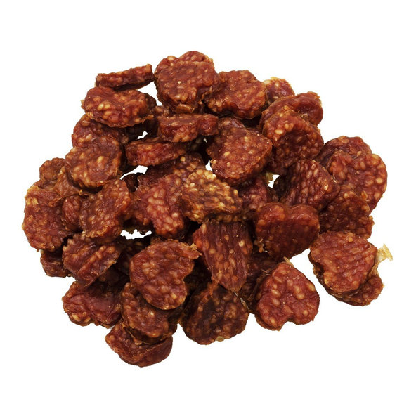 Happet - masove pamlsky Kacacie srdiecka s ryžou 4cm 500g