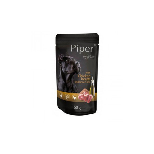Piper PIPER kapsicka 150g - s kuracími srdieckami a hnedou ryžou