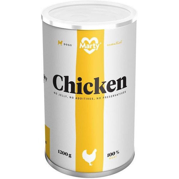 MARTY Essential Konzerva MARTY Essential dogs kuracie 1200g